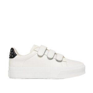 NEW JSLIDES Leather Gennie Sneakers IN white for women 1225 3t7